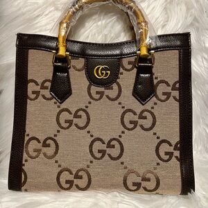 Elegant Brown Designer Tote Bag